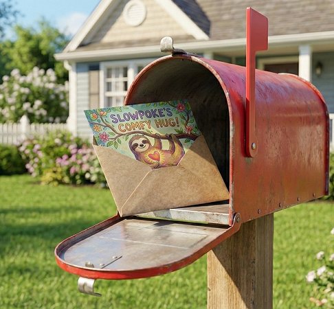Mailbox with letter